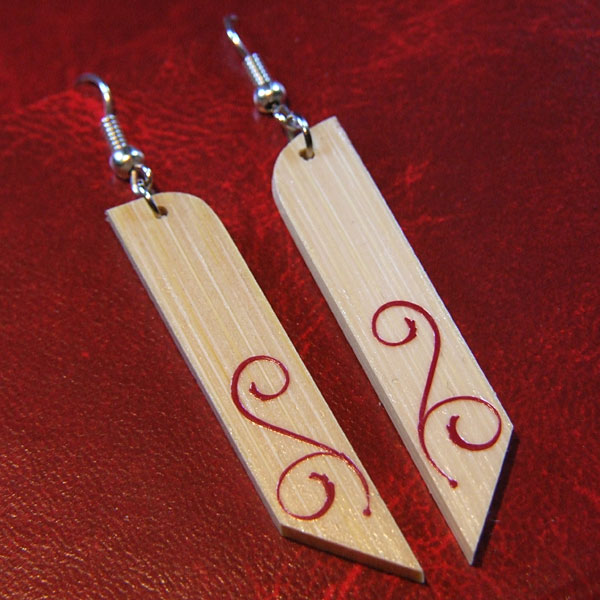 Bamboo earrings