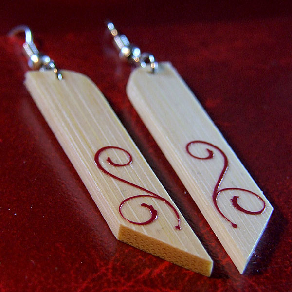 Bamboo earrings